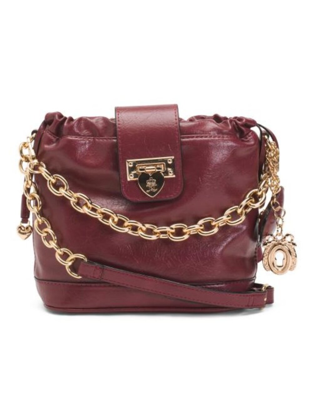 JUICY COUTURE Crinkle Glazed Bucket Bag